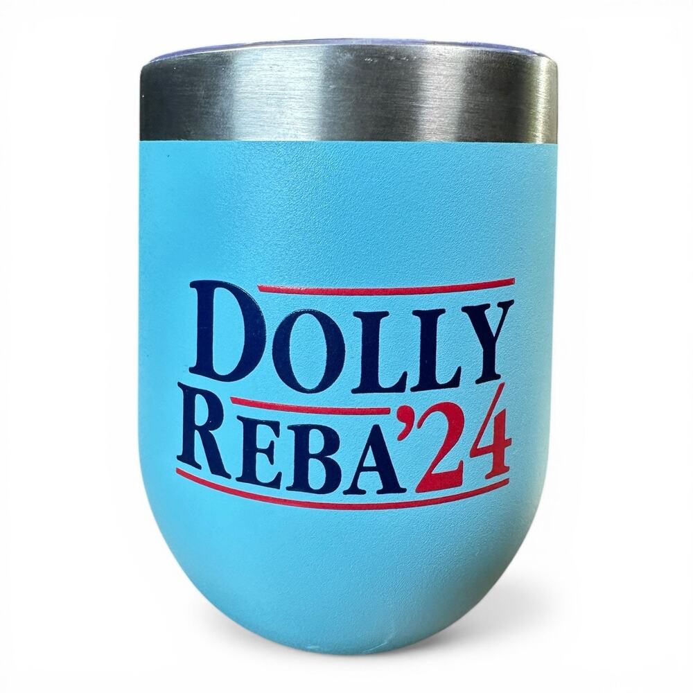 Dolly Reba 24 Tumbler 10oz Senso Insulated Wine Cup Country Western Gift